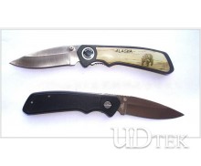 Light portable knife  plastic handle folding knife promotion gift knife UD07010 